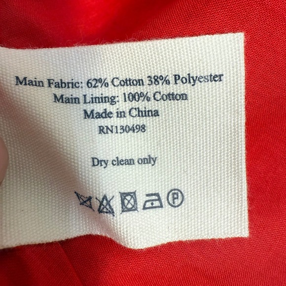 Jack Wills Norbury Jacquard Dress Ruby Red V Neck Fit‎ Flare UK 12 US 8 - Picture 8 of 8